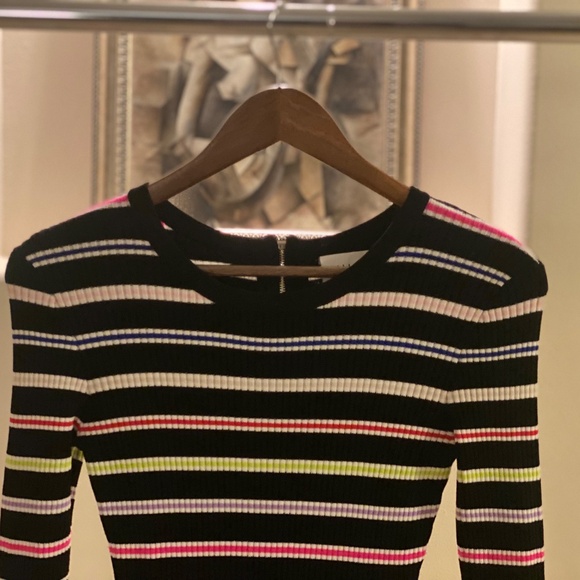 Milly Mini Striped Knit Dress - Picture 2 of 6